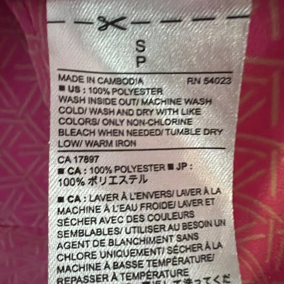 Banana Republic Blouse Womens Small Pink Barbie Hi Low Ruffle Sleeveless - Picture 8 of 12